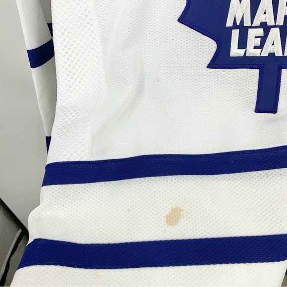 NHL Starter Jersey Vintage Size Medium Toronto Maple Leafs Mike Johnson 20 White - Picture 4 of 12